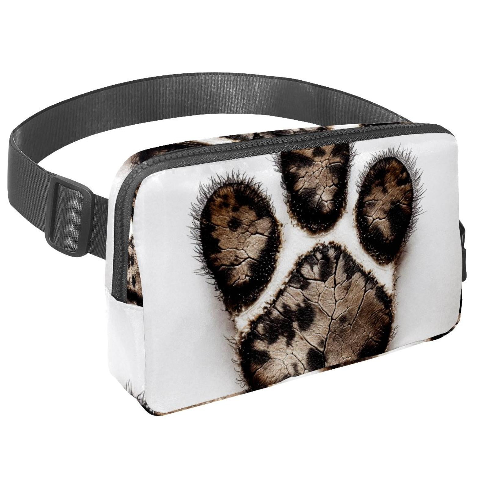 Paw prints Lightweight Adjustable Running Belt with Extension Strap for Unisex - Fanny Pack Waist Bag for Fitness and Exercise