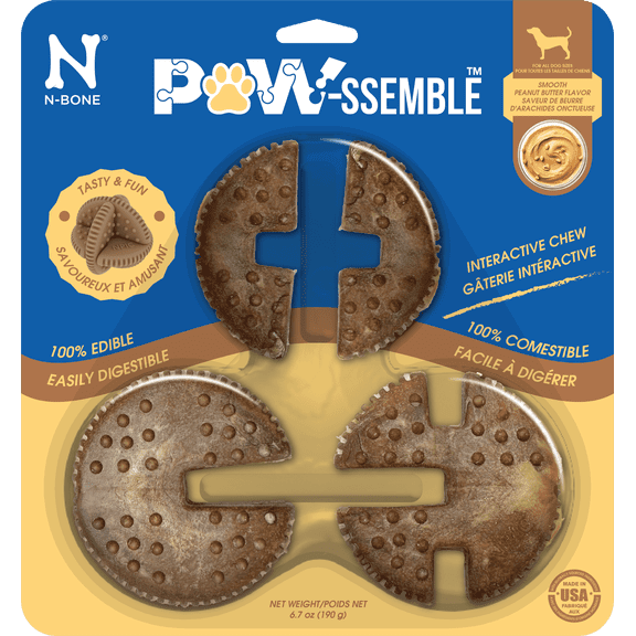 Paw-ssemble Interactive Chews, 1ct, Smooth Peanut Butter Flavor
