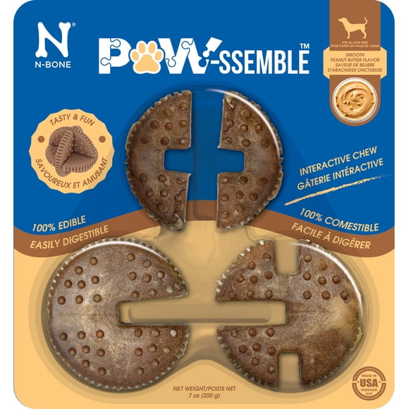 Paw-ssemble Interactive Chews, 1ct, Smooth Peanut Butter Flavor