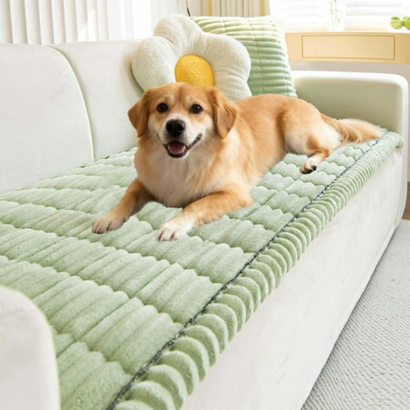PawCart Couch Cover - PawLounge Plush Pet Couch Cover, Non-Slip Washable Dog Couch Covers Protector, Thick Corduroy Pet-Friendly Blanket Seat Pad for Home