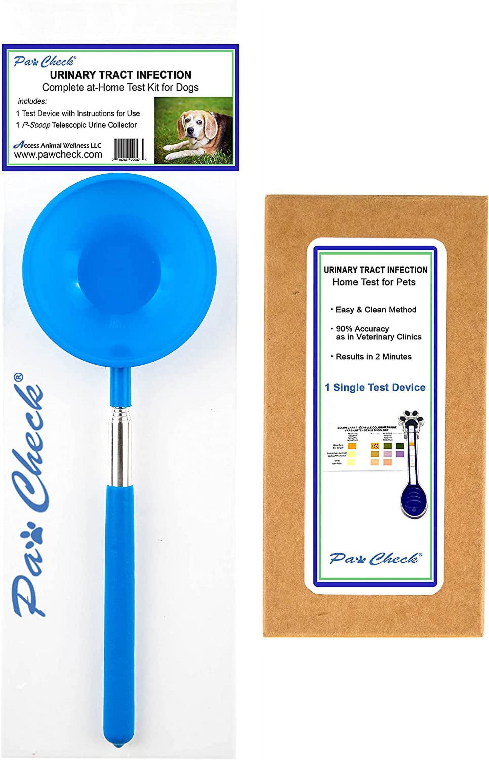 PawCheck UTI Test Kit for Dogs, Including an Urinalysis Test Strip and