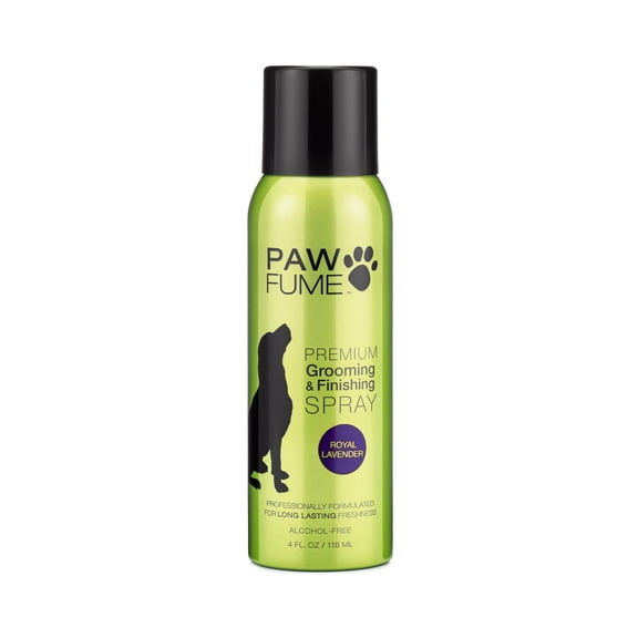 PawFume Royal Lavender Premium Grooming and Finishing Deodorizer Dog Spray, 4 fl oz Can