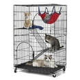 thumbnail image 1 of PawGiant 3 Tier Cat Cage, Pets Playpen Cat Kennel Ferret Crate Folding Steel, 1 of 7
