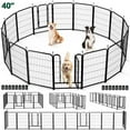 thumbnail image 1 of Caveen Dog Playpen 16 Panels 40Inch Heavy Duty Dog Pen Pet Fence Playpen Indoor Outdoor, 1 of 10
