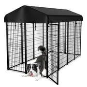 PawGiant Heavy Duty Large Outdoor Dog Kennel Pet Playpen,8.2 ft. x 4 ft. x 5.4 ft