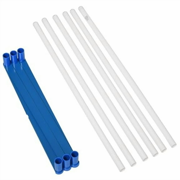 PawHut D07-021 Adjustable Dog Agility Training Obstacle Course Set with Weave Poles and Storage Bag