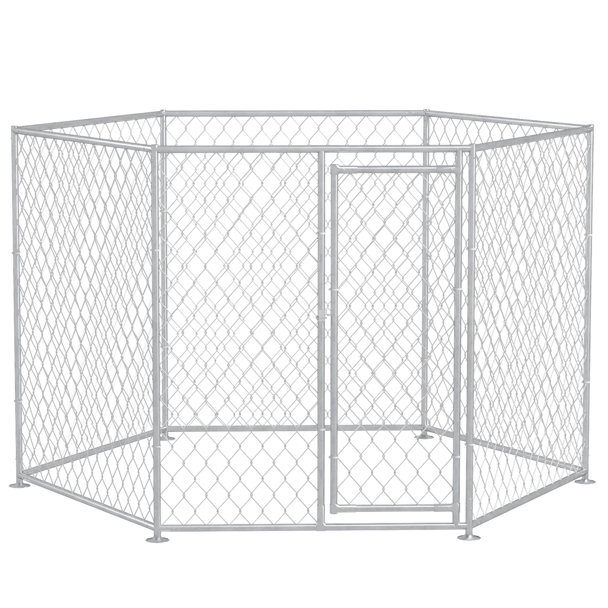 pawhut-9-2-x-8-x-5-6-dog-kennel-outdoor-w-lockable-door-walmart