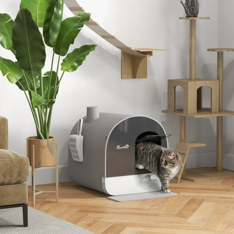 Covered cat litter box with filter 2025