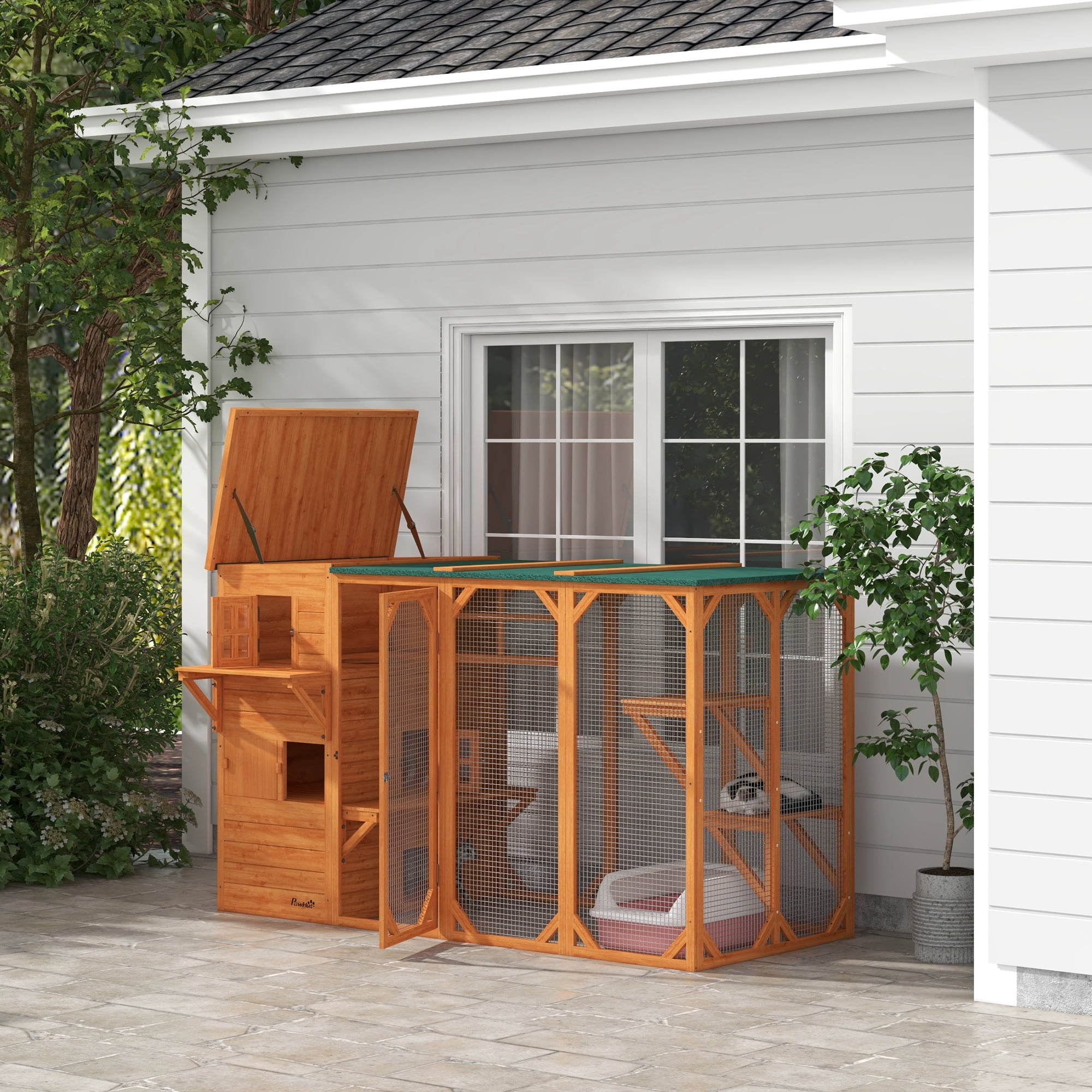 Pawhut cat enclosure discount