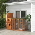 thumbnail image 1 of PawHut Catio Outdoor Cat Enclosure, Large Cat House for 3 Kitties, Orange, 1 of 9