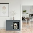 thumbnail image 1 of PawHut Dog Crate Furniture Indoor Pet Kennel End Table Grey, 1 of 9