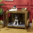 thumbnail image 1 of PawHut Dog Crate Furniture with Soft Cushion, Dog Crate End Table, 1 of 9