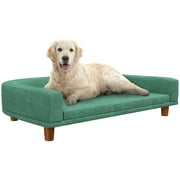 PawHut Dog Sofa Couch with Washable Cushion for Large Dogs, Cats, Green