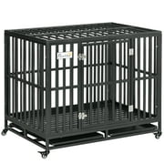 https://i5.walmartimages.com/seo/PawHut-Heavy-Duty-Dog-Crate-Metal-Kennel-and-Cage-Dog-Playpen-with-Lockable-Wheels-Slide-out-Tray-and-Anti-Pinching-Floor_89b25cda-1ccb-4376-9fd9-4669ce2b6d79.61193d996c5d4109d99275f818df726f.jpeg?odnWidth=180&odnHeight=180&odnBg=ffffff