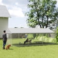 thumbnail image 1 of PawHut Outdoor Dog Kennel, Heavy Duty Large Dog Kennel Outside with Waterproof Roof, 2 Secure Latches, Dog Run for Backyard, 20' x 10' x 7', 1 of 9