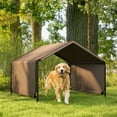 thumbnail image 1 of PawHut Portable Dog Tent for Shade Protection for Outdoor, Brown, 1 of 9