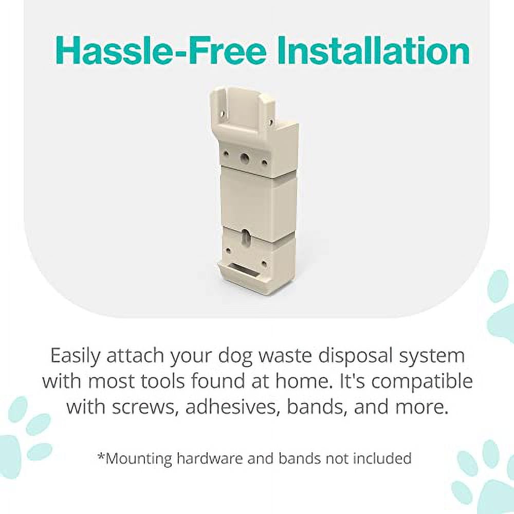 PawPail Pet Waste Station Mounting System, Indoor & Outdoor Kit for Any