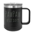 thumbnail image 1 of PawPaw Est. 2019 Established Stainless Steel Vacuum Insulated 15 Oz Engraved Double-Walled Travel Coffee Mug with Slider Lid, 1 of 1