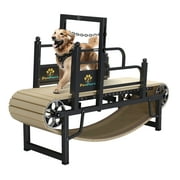 PawPaw's Dog Treadmill for Large and Medium Dogs, Dog Slatmill for Healthy & Fit Dog Life, Dog Treadmill for Indoor & Outdoor. Dog Treadmill for Dogs up to 220 lb