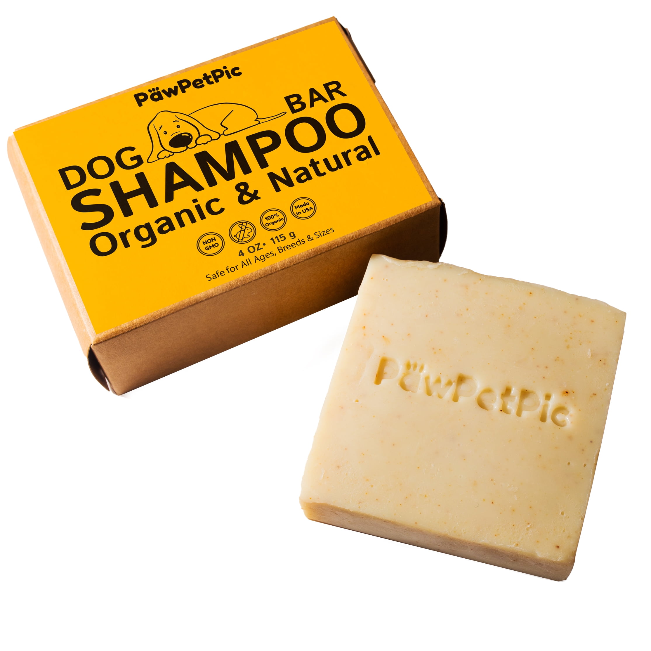 PawPetPic Dog Shampoo Bar Natural Dog Soap Anti Allergy Anti Itch Pet