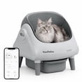 thumbnail image 1 of PawPetica Self Cleaning Litter Box Large Automatic Self-Cleaning Cat Litter Box Set with Waste Bags, Grey, 1 of 11