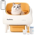 thumbnail image 1 of PawPetica Open-Top Self-Cleaning Cat Litter Box – Large Waste Drawer,Includes Trash Bags & Fragrance Box,Summer Yellow, 1 of 8