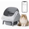 thumbnail image 1 of PawPetica Self-Cleaning Litter Box Automatic Open-Top Cat Litter Box with App & Safety Features – Includes Waste Bags & Fragrance Box – Light Grey, 1 of 11