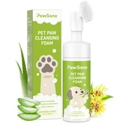 PawSono Paw Cleaner for Dogs and Cats,Magic Foam - Clean Paws No-Rinse Foaming Cleanser-Dry Shampoo, Foot Cleaner Brush - with Rose Extract, Odor Control Wash - Good for Puppy