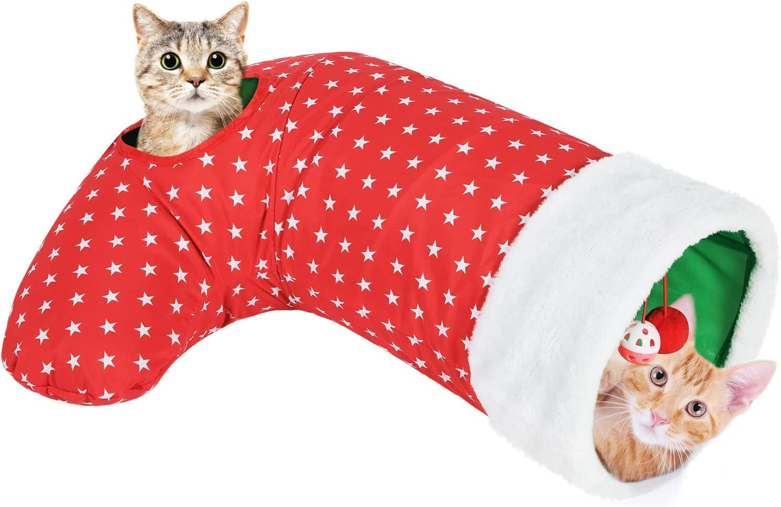 Pawaboo Cat Toys, Christmas Gift For Cats, Tunnel Interactive Sock with