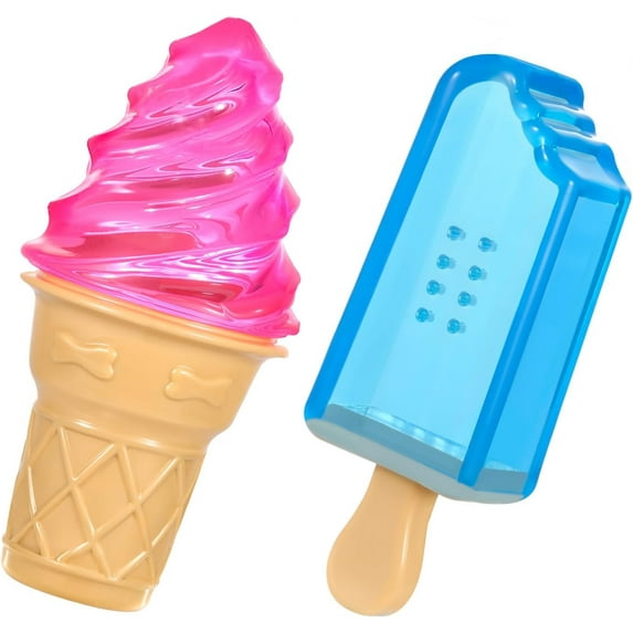 Pawaboo Dog Cooling Chew Toys, 2 Pack Freezable Pet Teething Toys for Puppies for Summer Cooling, Dog Freezer Chewing Ice Toys for Teeth Cleaning, Reusable Puppy Frozen Toys Relieve Dental Discomfort