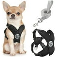 thumbnail image 1 of Pawaboo Dog Harness with Leash Set, X-Frame No Pull Pet Harness, Adjustable Choke Free Dog Vest Harness for Small Medium Dogs & Puppies, Breathable Puppy Vest with Leash for Walking Outing (S, Black), 1 of 7
