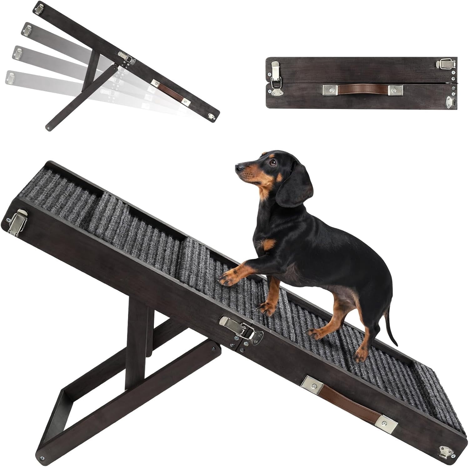 Pawaboo Foldable Dog Ramp for Couch, Small Dog Ramp for Bed Pet Ramps ...