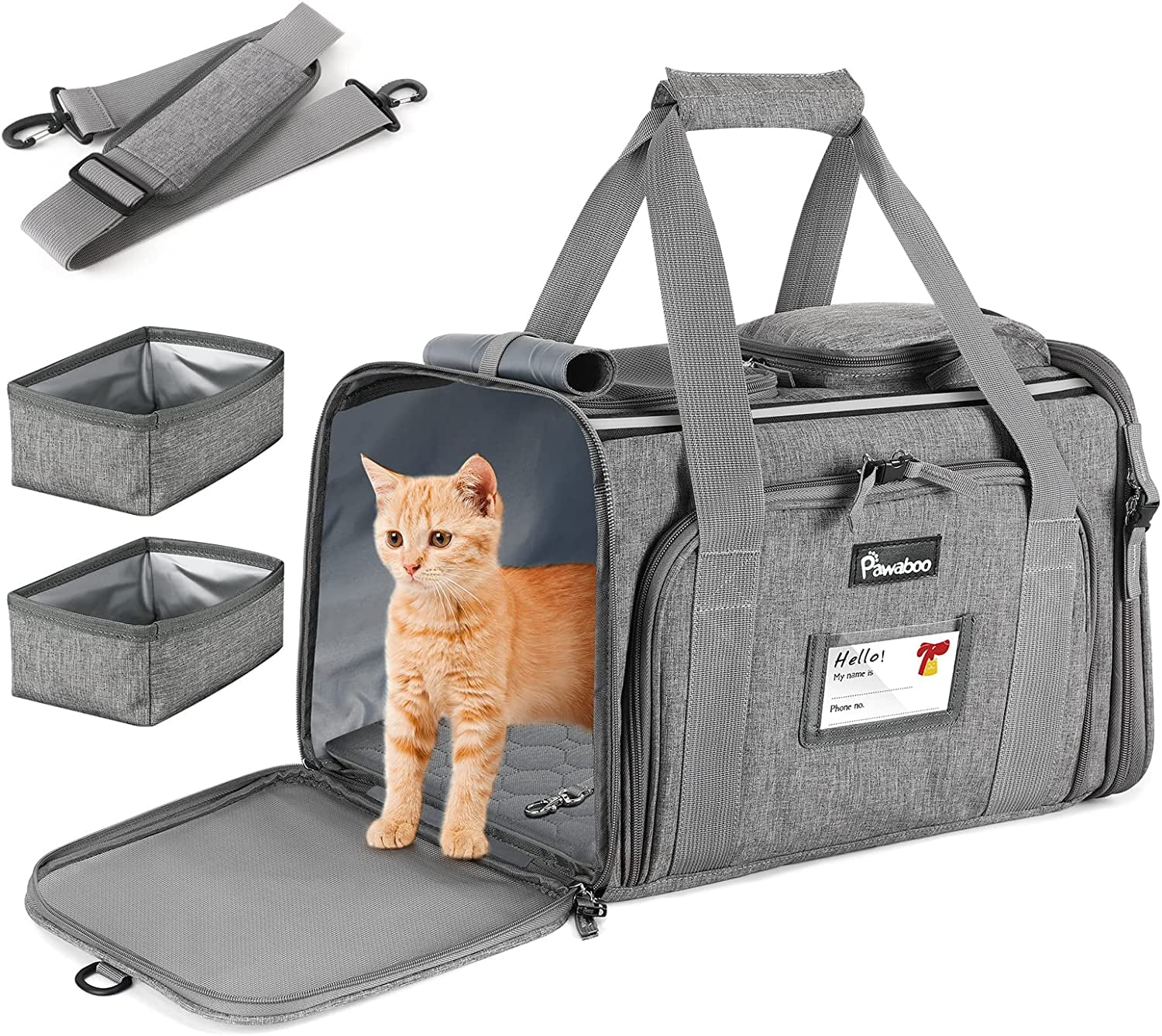 Cat Carrier, TSA Airline Approved Pet Carriers, Soft-Sided Dog Carrier