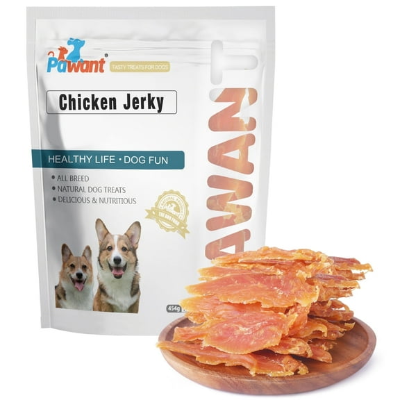Pawant Chicken Jerky Dogs Treats Training Snacks Dog Chews 1lb/454g