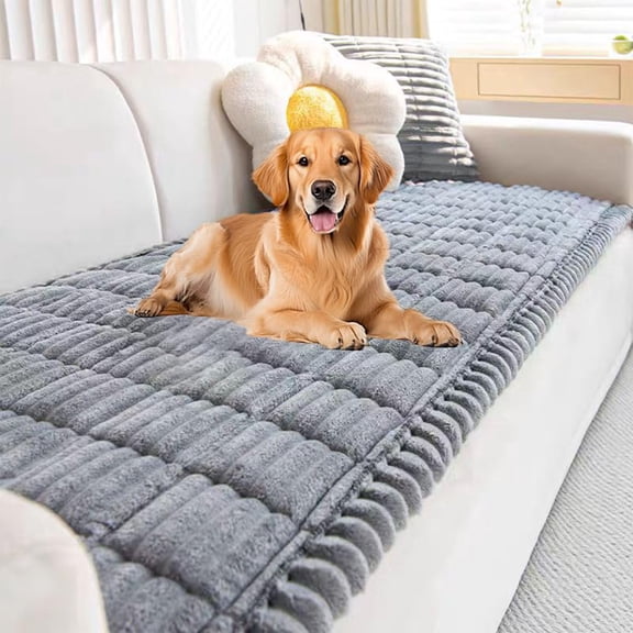 Pawbaby Couch Cover, Couch Cover for Dogs Washable Non-Slip Pet Friendly Sofa Protector for Pets(Light Gray)