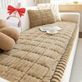 thumbnail image 1 of Pawcart Couch Cover, Pawlounge Plush Pet Couch Cover, Paw Cart Non-Slip Washable Couch Covers for Pets, Ultra-Soft Quilted Sofa Protector(Khaki,28 * 83 in), 1 of 7