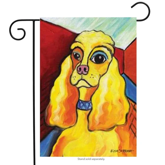 Pawcasso Cocker Spaniel Animals Toland Decorative Pet Flag 12x18 POLE NOT INCLUDED Garden Flag