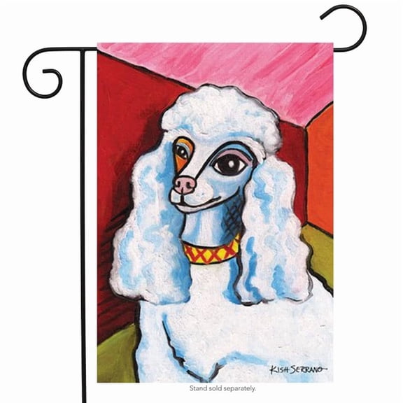 Pawcasso Poodle Animals Toland Decorative Pet Flag 28x40 POLE NOT INCLUDED House Flag