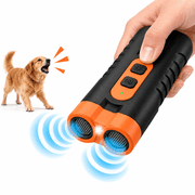 Pawchum Pet Gentle Trainer Ultrasonic for Dogs, Dual-Head Anti-Barking Device, Dog Bark Deterrent & Training Tool with Flashlight, No Shock