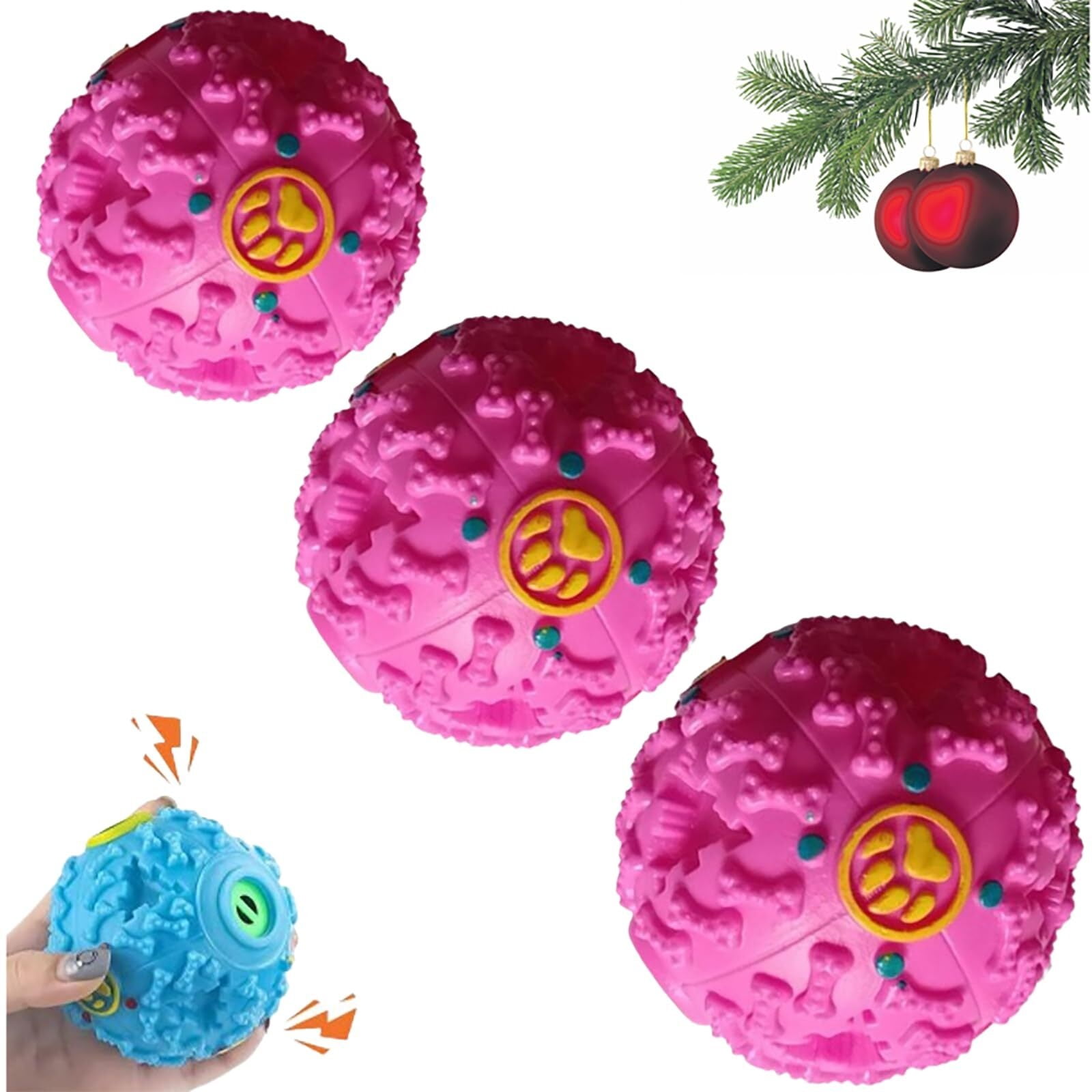 Pawcia Giggle Ball, 2024 New Pawcia Giggle Sound Dog Ball Interactive