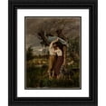 thumbnail image 1 of Paweł Józef Merwart 15x18 Black Ornate Wood Framed Double Matted Museum Art Print Titled - Refuge Before a Storm (1880), 1 of 5