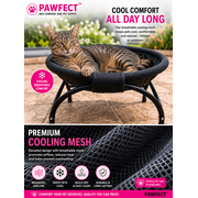 Pawfect Cooling Mesh Cat Hammock, Black FROMPAWFECT  Bed Company and Pet Supply