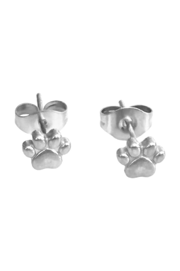 Pawfect Mini Paw Print Stud Earrings