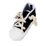 PawfectPals Interactive Squeaky Safe Funny Bite Resistant Eliminate Destructive Behavior Chew Shoe Toy Black High Top