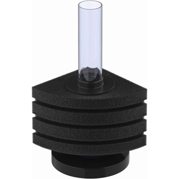 Pawfly Corner Sponge Filter Nano Quiet Betta Fry Shrimp and Small Fish Bio Foam Filter for Tiny Aquariums and Fish Tanks up to 10 Gallons (Air Pump Not Included)