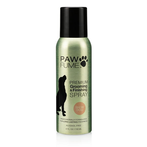PawFume Show Dog Premium Grooming and Finishing Deodorizer Dog Spray, 4 fl oz Can