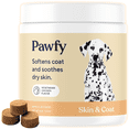 thumbnail image 1 of Pawfy dogs Skin & Coat Soft Chews | Allergies | Itching | Licking | Paw Biting | Scratching & More, 1 of 5