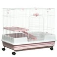 thumbnail image 2 of TAUS 52-Inch Large Metal Ferret / Chinchilla / Rabbit Cage With Wheels – Black, Multi-Level 2 of 4