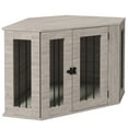 Pawhut Corner Dog Crate Furniture, End Table Dog Kennel Furniture With