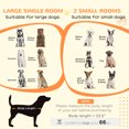 thumbnail image 1 of Pawhut Dog Crate Furniture for Large Dogs or Double Dog Kennel for Small Dogs with Shelves,Sliding Doors,47" X 23.5" X 35",Gray,Gray Steel Pet Supplies Pet Beds Furniture, 1 of 1
